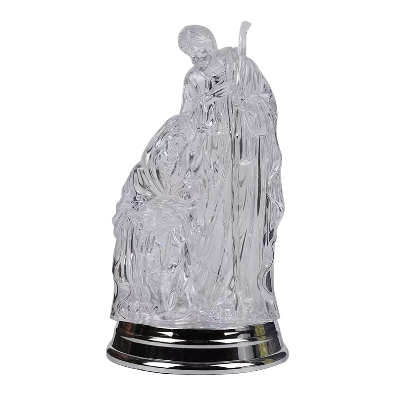 A transparent crystal handicraft of the Sagrada Familia statue, a night light decoration Item Picture