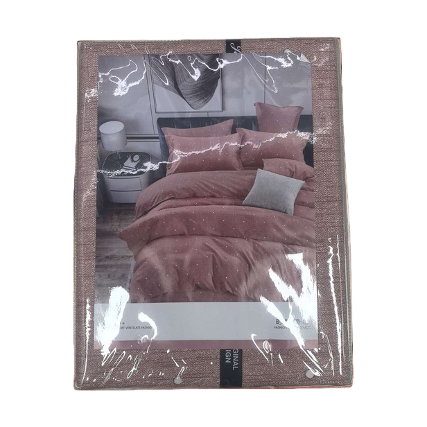 مجموعة من أربعة مجموعات من الأغطية المصنوعة من القطن النقي، مجموعات من الأسرّة المنسوجة Item Picture