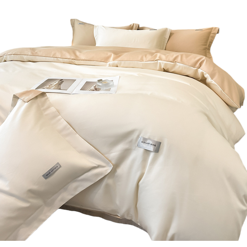 Pure cotton bedding set of four pieces, quilt set of four pieces, home textile bedding 114048347 Item Picture