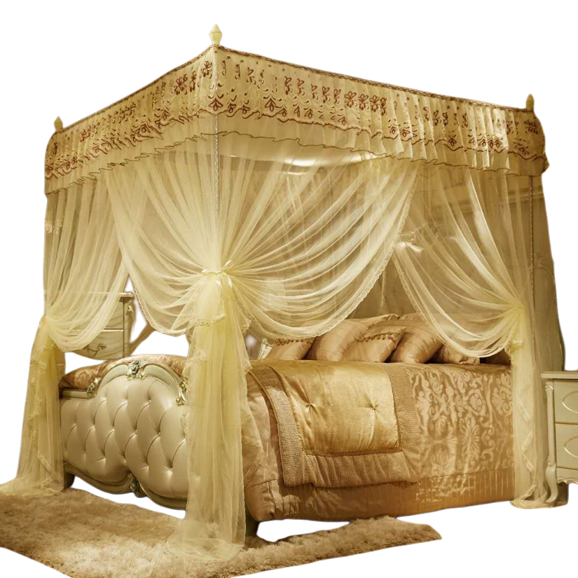 Luxurious bed curtain mosquito net, home soft anti-drop mosquito net 180g thickened and breathable Item Picture
