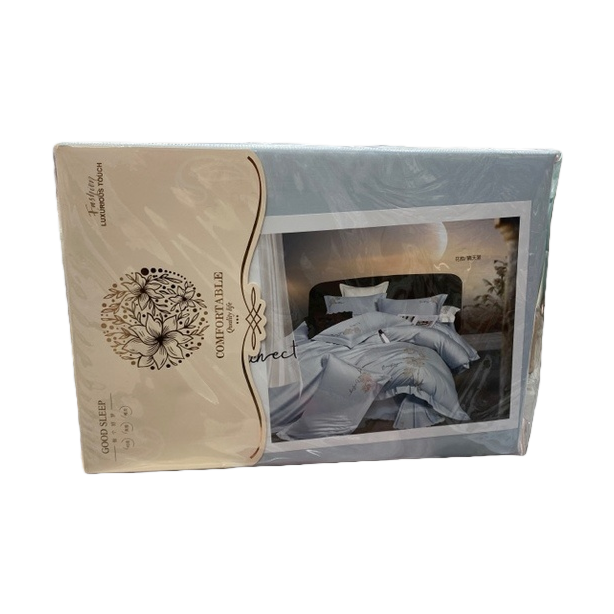Silk four-piece set, bedding, duvet cover, bed sheet four-piece set Item Picture