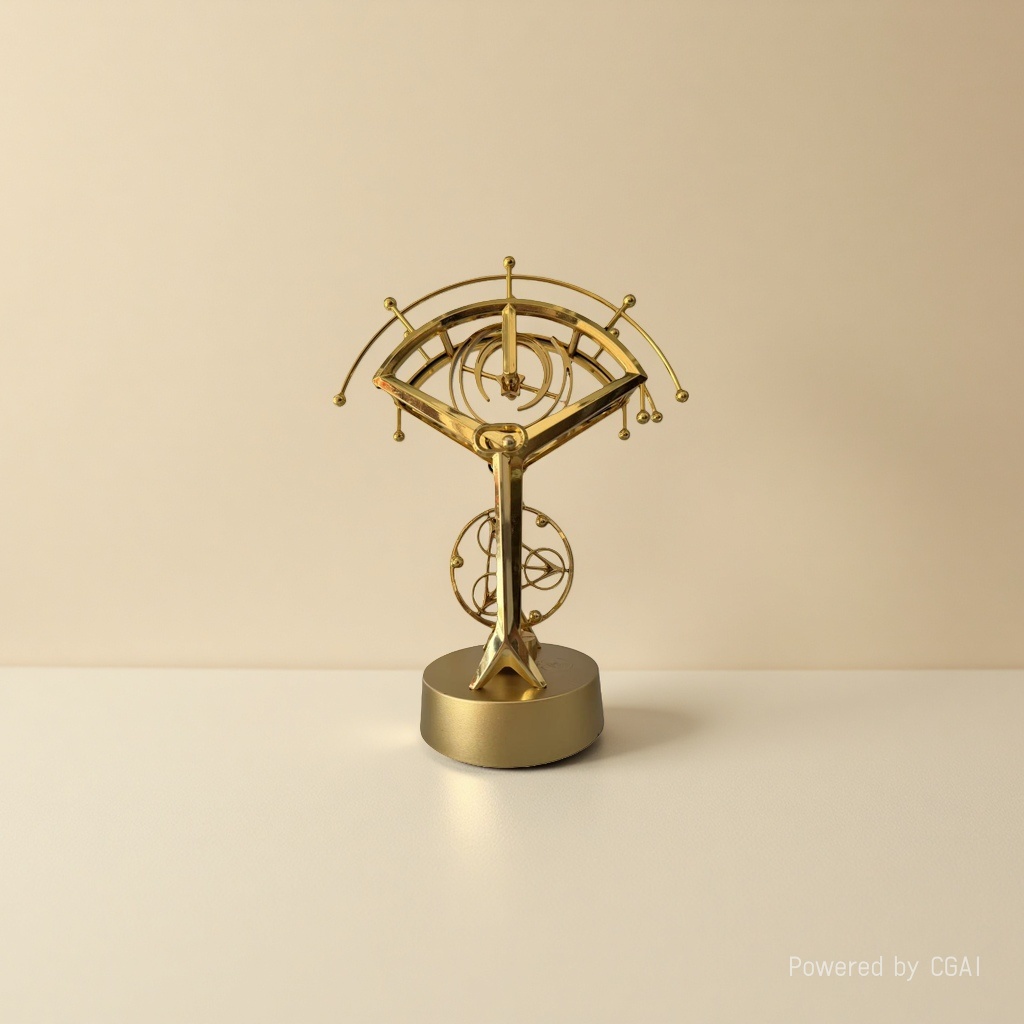 金色小号永动仪金属工艺品云硕工艺品