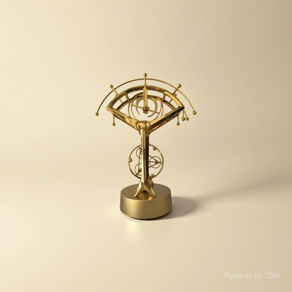 金色小号永动仪金属工艺品云硕工艺品 Specification image