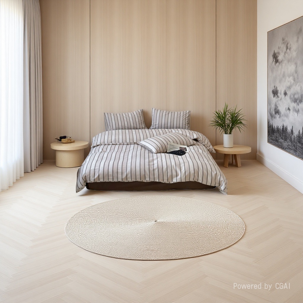 Simmons rayas conjunto de cama colchón esponja almohadilla de protección para personas mayores sofá cojín details Picture