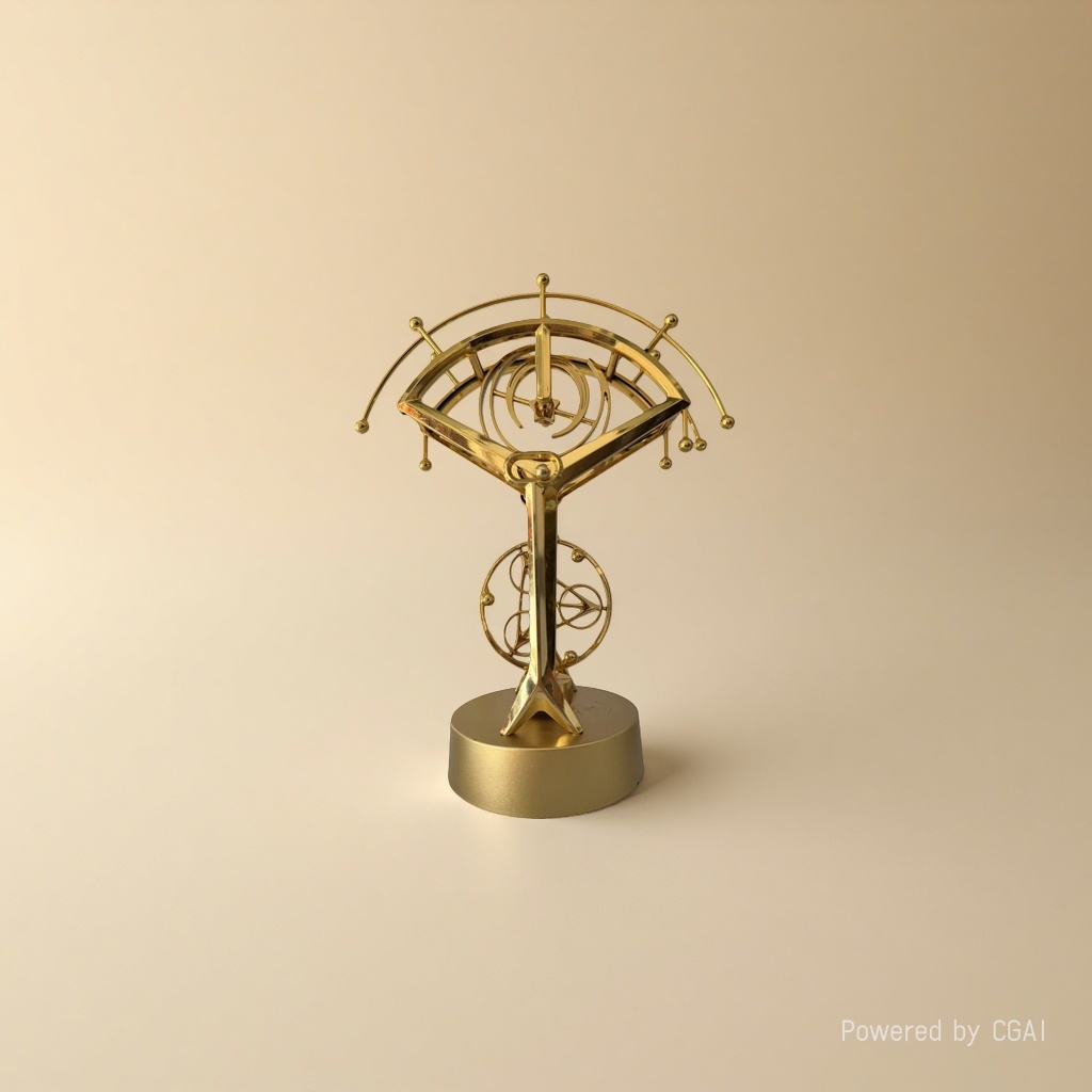 金色小号永动仪金属工艺品云硕工艺品 details Picture