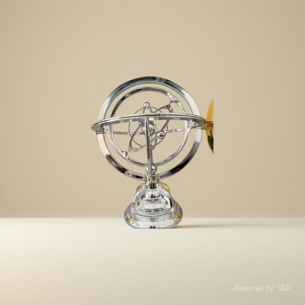 云硕工艺品银色、金属永动仪、礼品、装饰品 Specification image