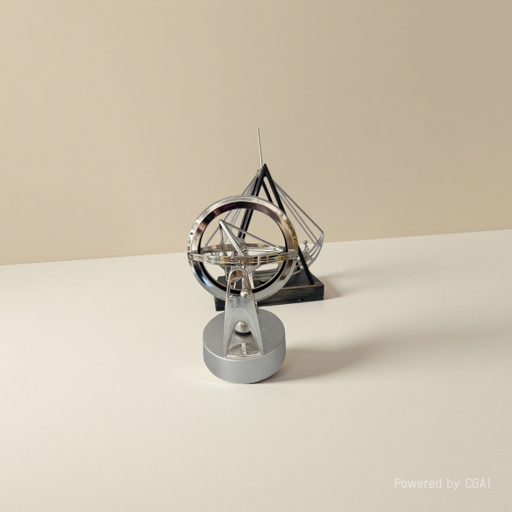 Yunshuo Handicrafts Metal Geometric Sculpture Perpetual Motion Machine, custom based on samples details Picture