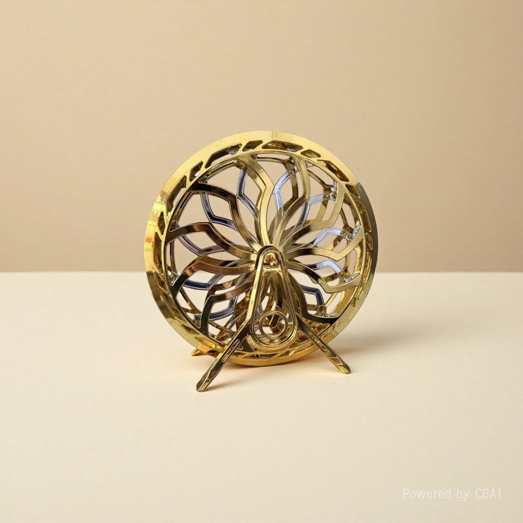 Yunshuo Handicrafts Golden metal Art circular, handicrafts, perpetual motion instruments