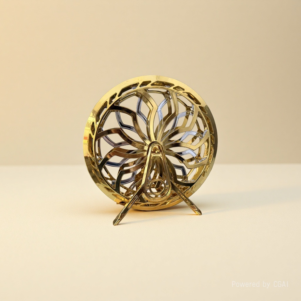 Yunshuo Handicrafts Golden metal Art circular, handicrafts, perpetual motion instruments details Picture
