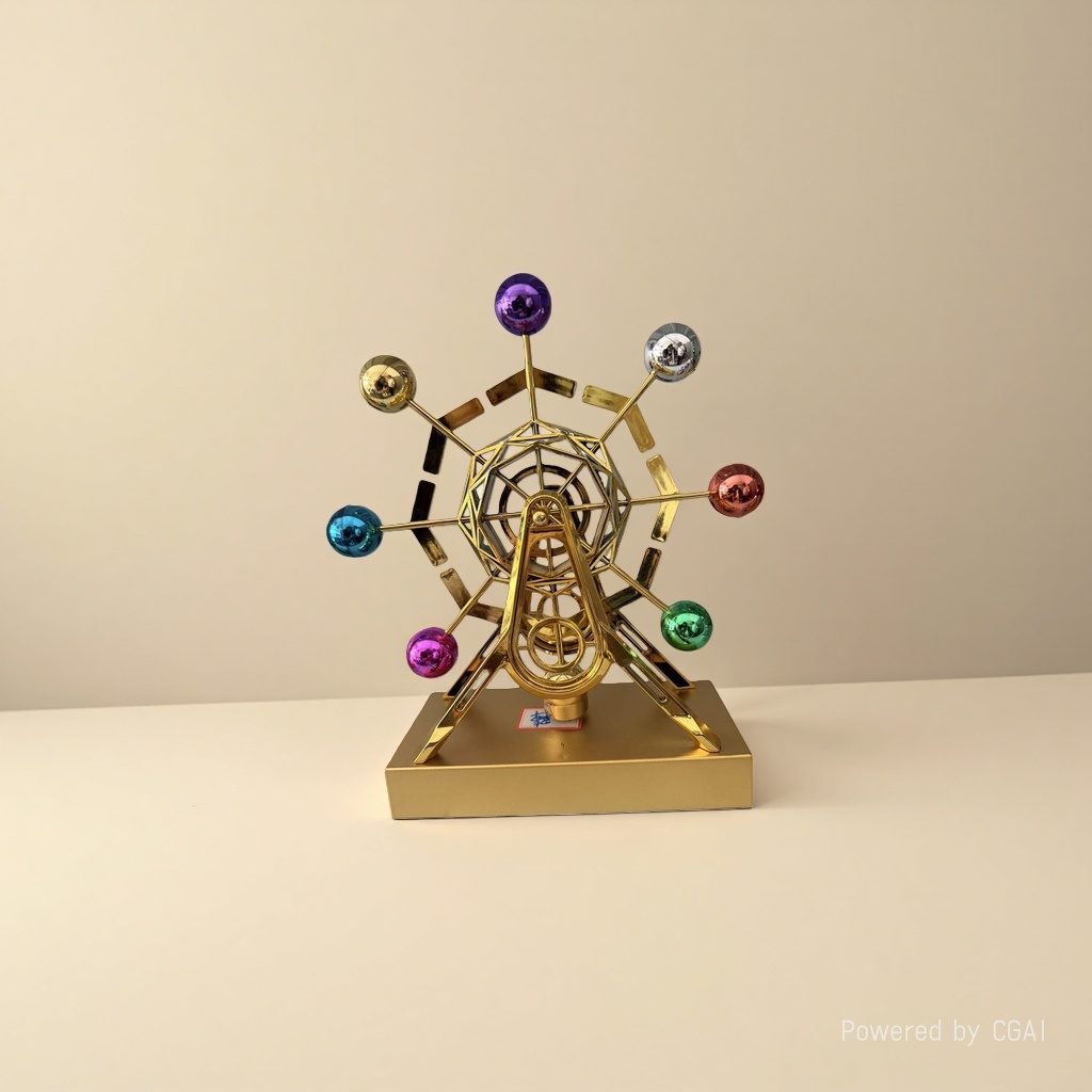 摩天轮海盗船永动仪金属工艺品 Specification image