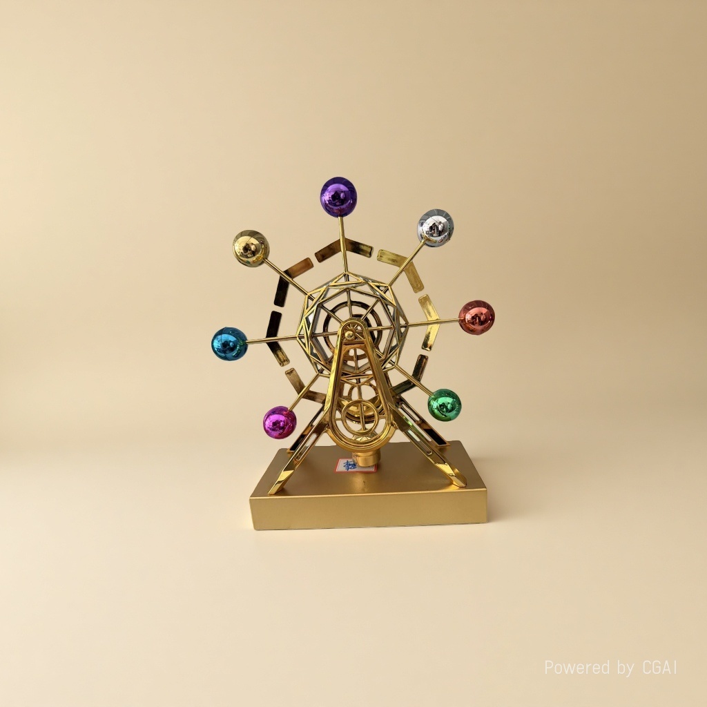 摩天轮海盗船永动仪金属工艺品 details Picture