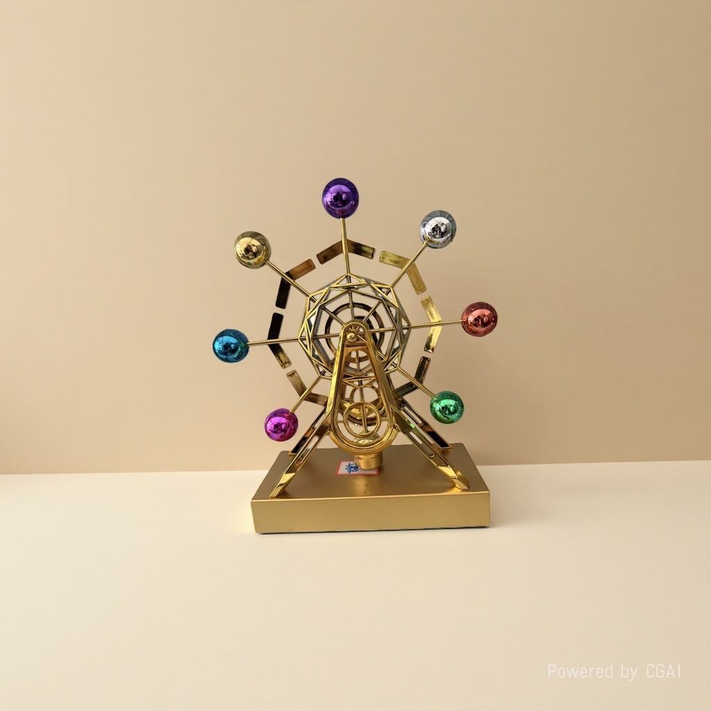 摩天轮海盗船永动仪金属工艺品