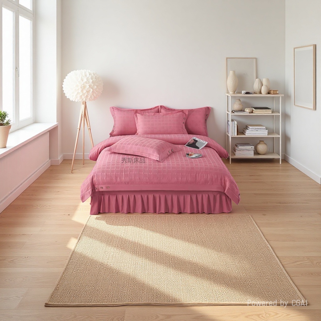 Wedding pink bedding set of Four pieces 2026 Home textile products details Picture