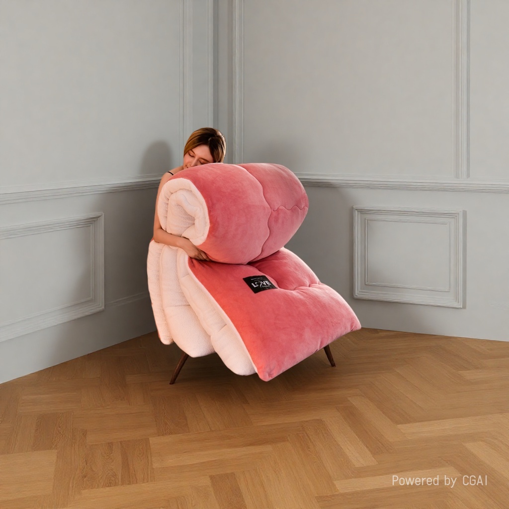 Pink coral fleece children's blanket, water and heat blanket, throw pillow and quilt, dual-purpose solid color fleece blanket Application Scenario