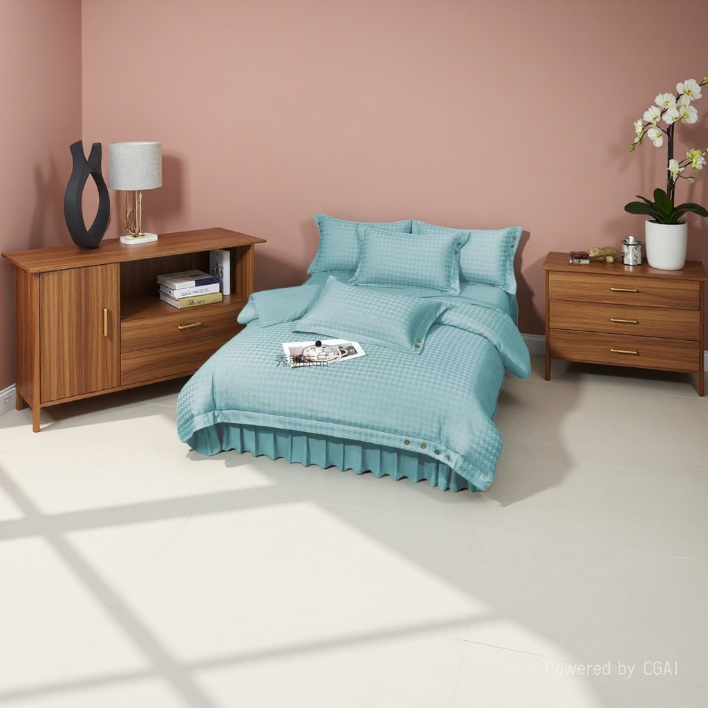 Wedding home textile bedding four-piece set 2026, wedding bedding set furniture details Picture