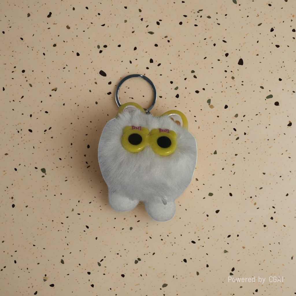 Cute plush cat-shaped plush toy keychain pendant Application Scenario