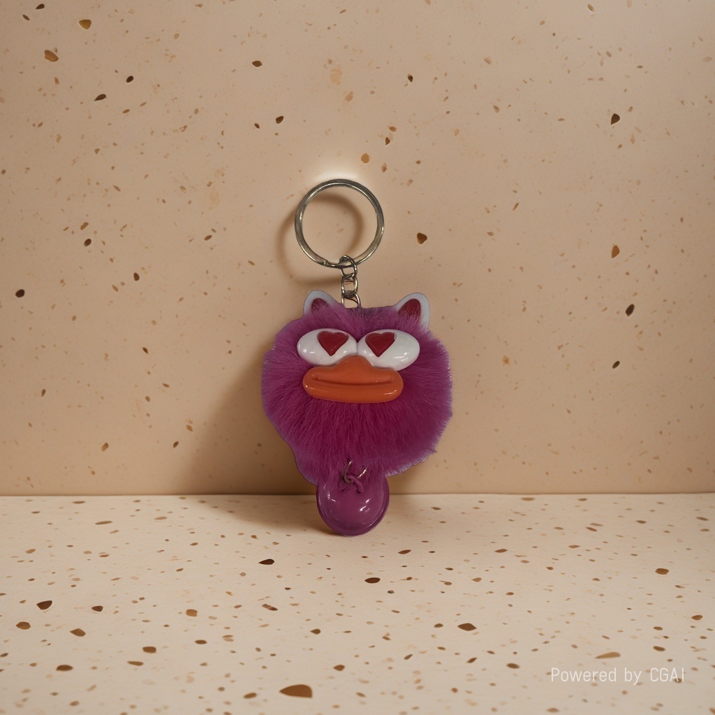 Plush toy keychain, short fleece pendant, portable car bag hanger details Picture