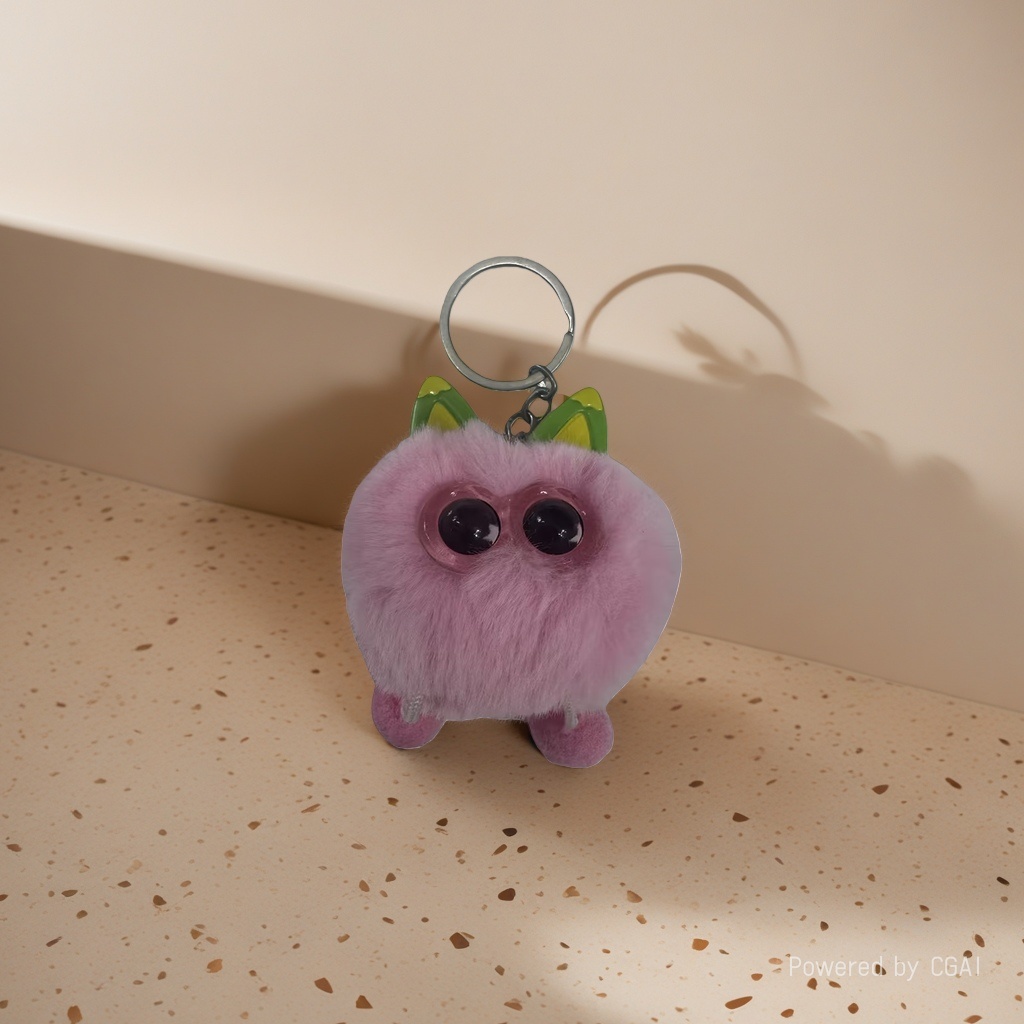 Pink plush toy keychain, trendy AI doll, trendy toy plush toy keychain 092213012 Application Scenario
