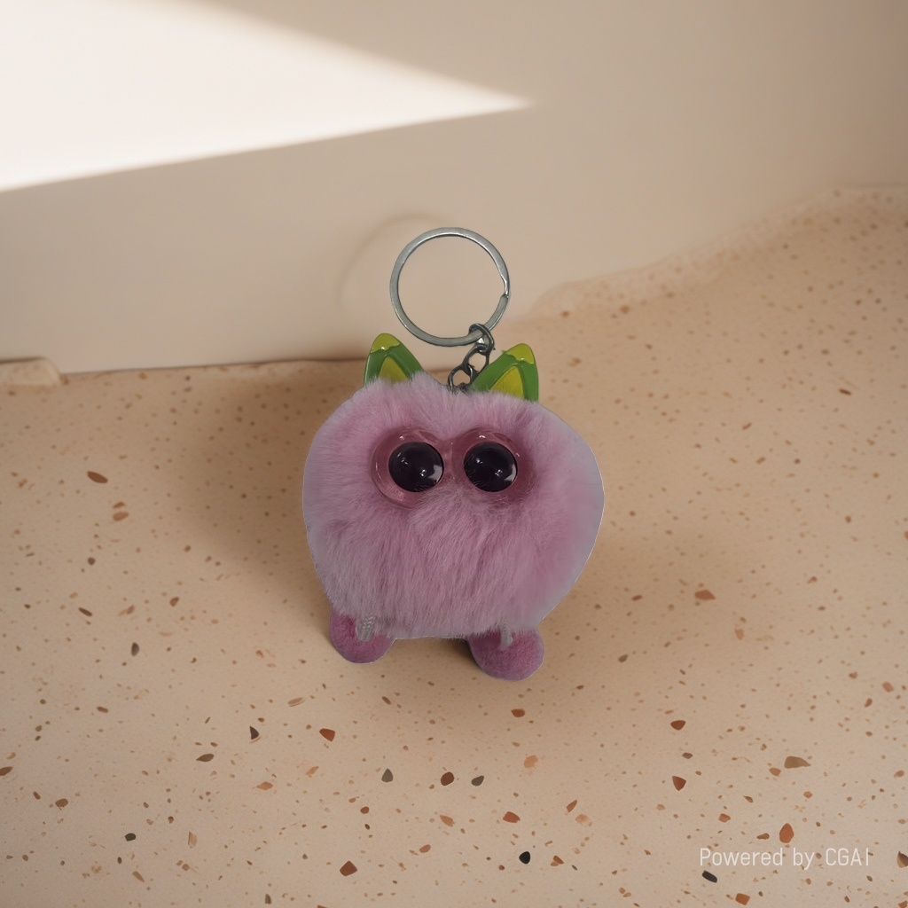 Pink plush toy keychain, trendy AI doll, trendy toy plush toy keychain 092213012 Specification image