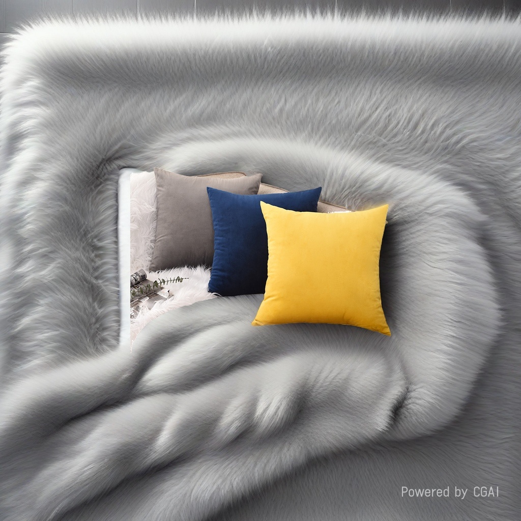 Solid-color cartoon irregular-shaped throw pillow, cushion and quilt dual-purpose decorative item Application Scenario