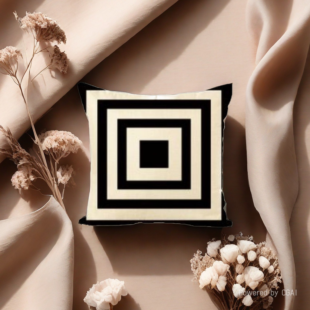 Geometric pattern solid-color throw pillow, quilt dual-purpose cushion, cartoon irregular-shaped custom details Picture