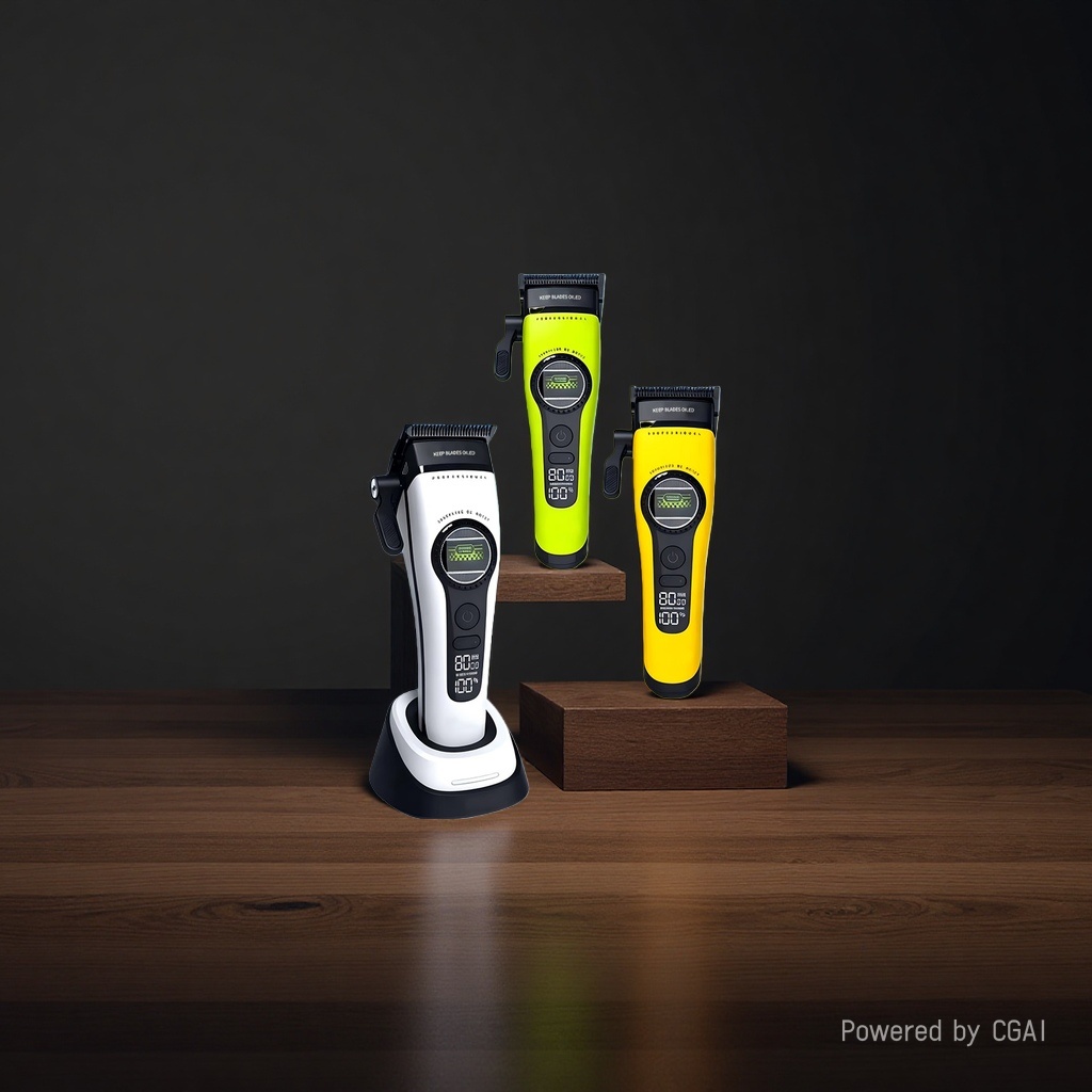 مقص شعر منزلي بطلاء محرك DLC ذو محرك دوار خارجي Specification image