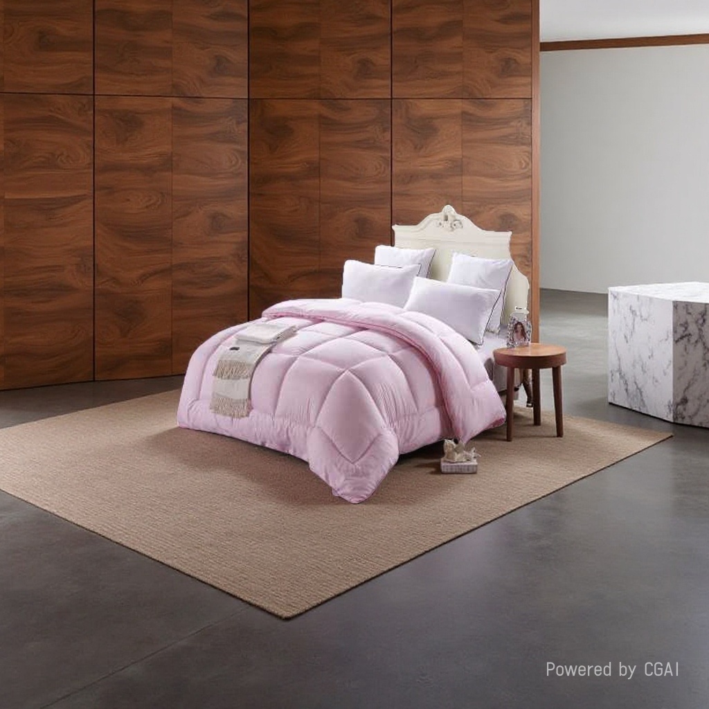 Wedding pink bedding four-piece set, 2026 style home textile set, non-woven fabric bedding Application Scenario