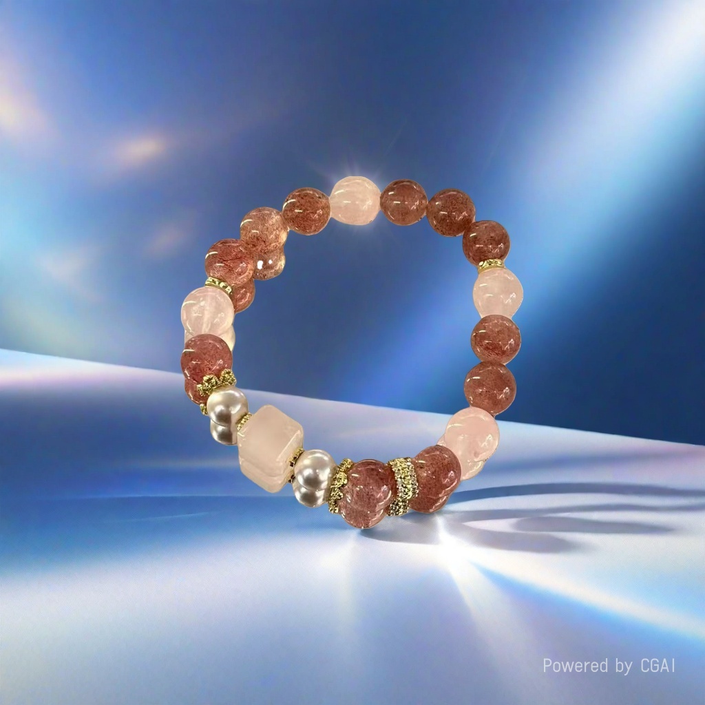 The new crystal bracelet and string is a fashionable and versatile accessory weighing 180g Application Scenario