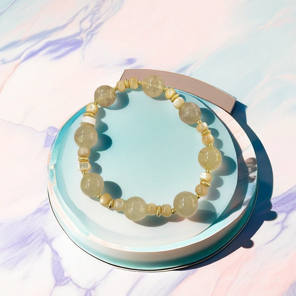 Natural crystal bracelets and strings are new fashionable accessories for women. They are transparent and lustrous, highlighting one's elegance