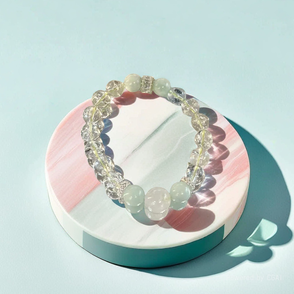 New crystal bracelet, fashionable accessory, transparent crystal bracelet 180g
