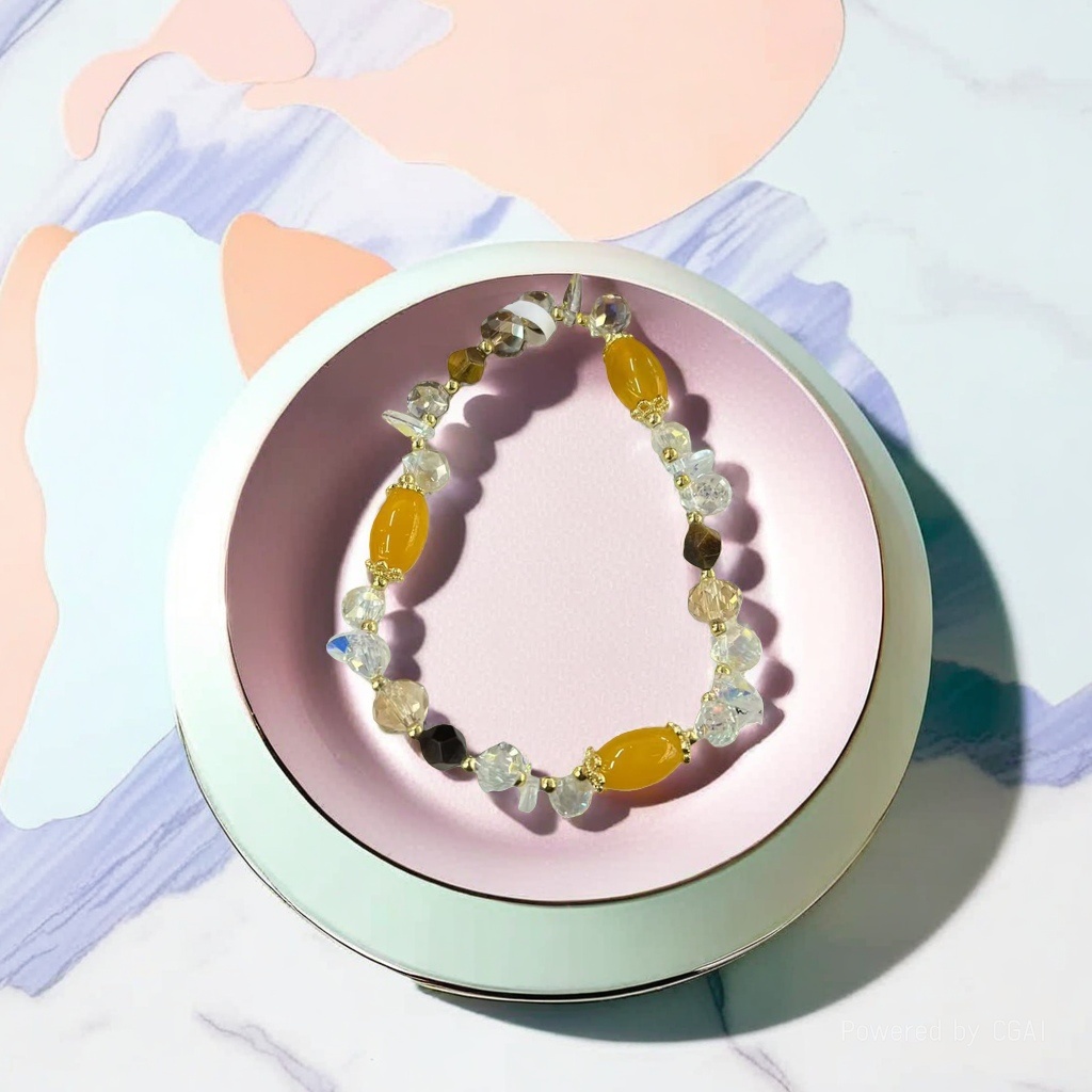 The new crystal bracelet and string are fashionable and versatile accessories for both men and women