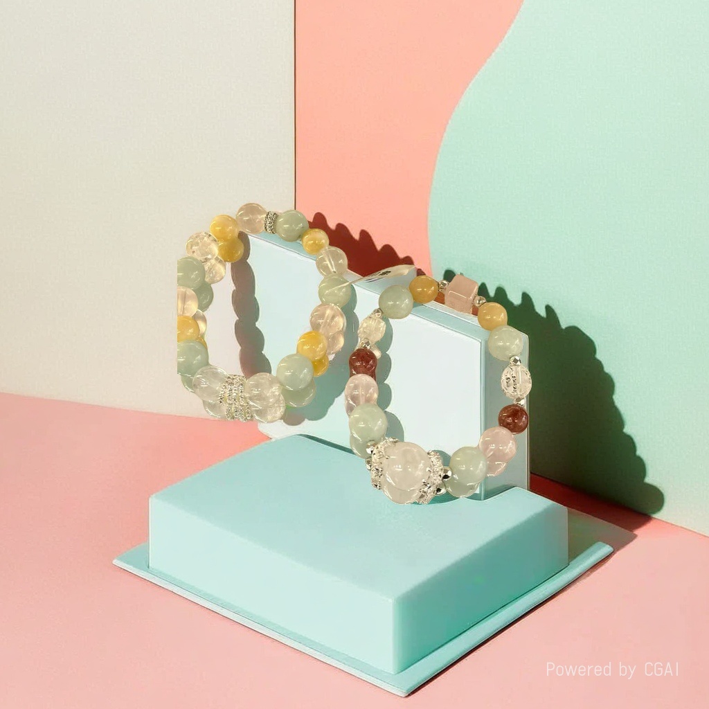 Crystal traditional Chinese medicine bead bracelet, hand-woven cultural and artistic bracelet