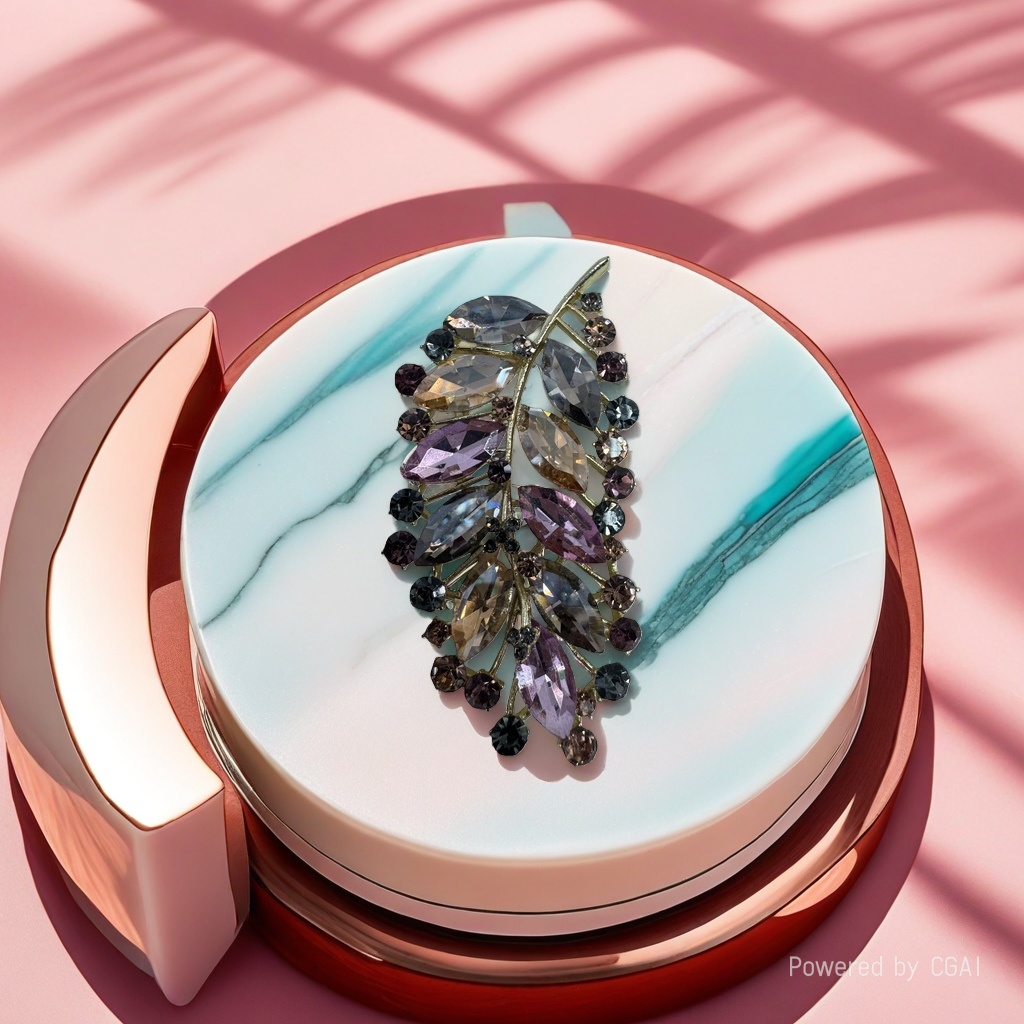 Crystal handcrafted leaf ornaments and natural crystal ball decorations Specification image