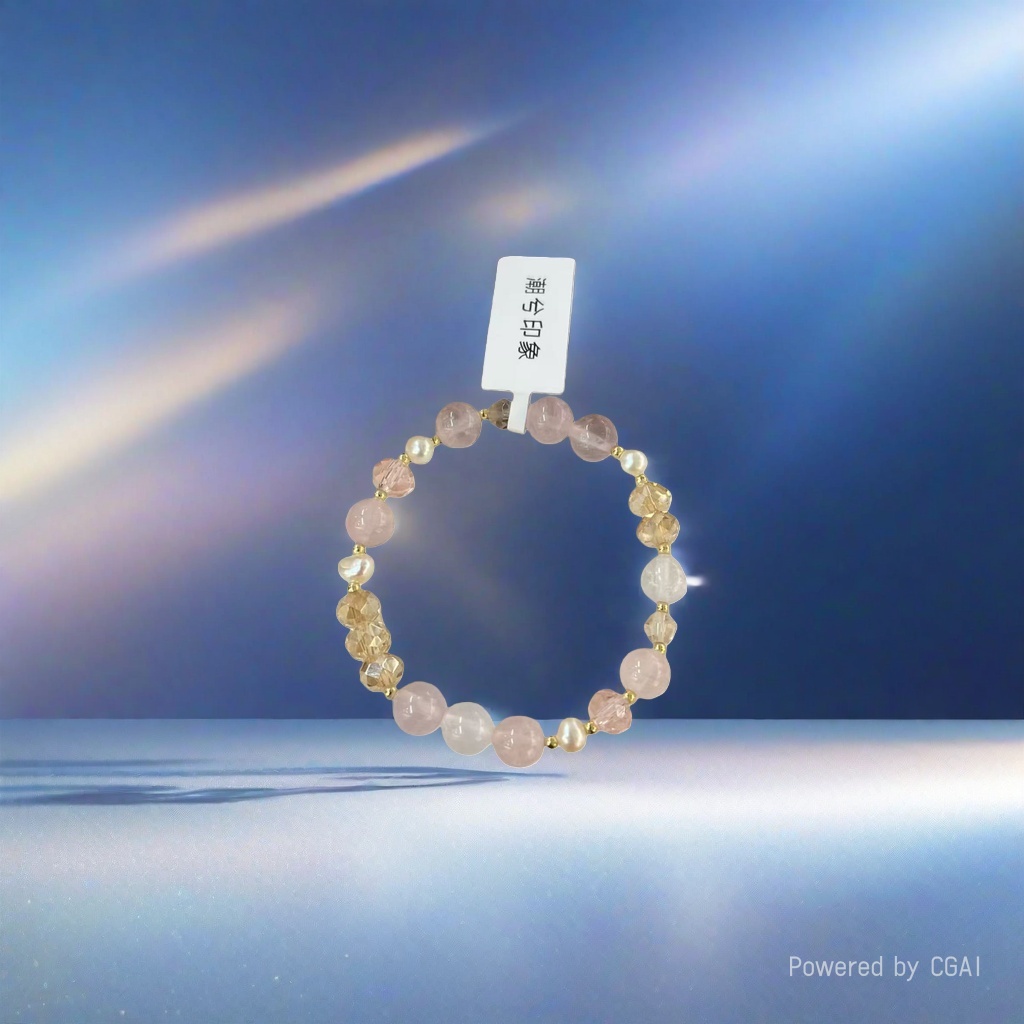 New crystal bracelet and string, fashionable and versatile accessory, transparent crystal bracelet Application Scenario