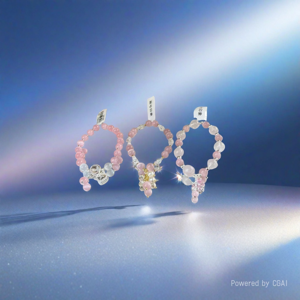 A new style of pink crystal bead bracelet, a fashionable crystal bracelet Application Scenario