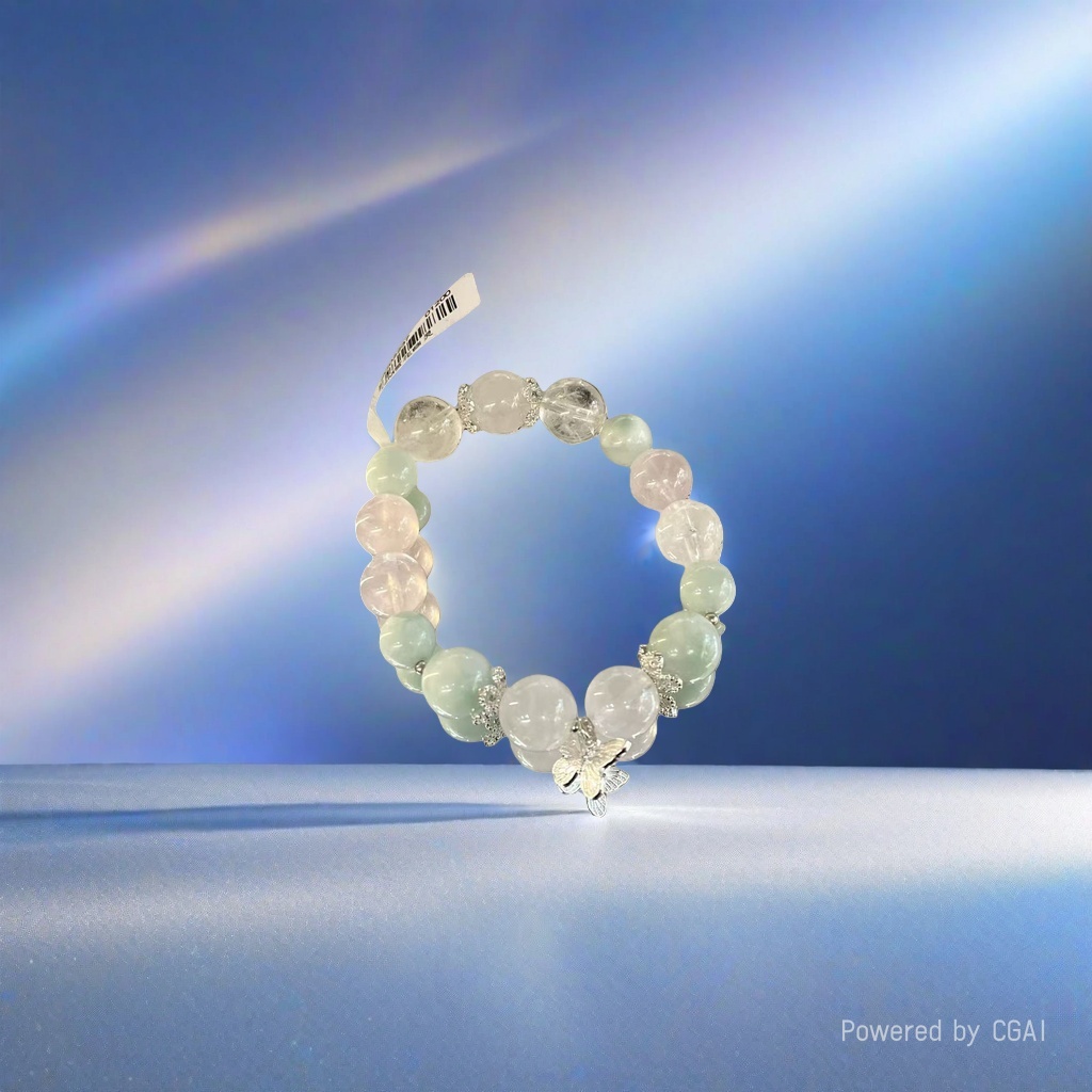 Natural blue crystal bead bracelet, 180g loose beads Application Scenario