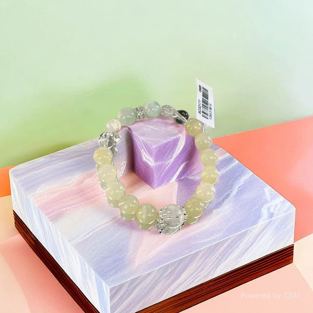 The new crystal bracelet and bracelet are fashionable accessories suitable for both men and women details Picture