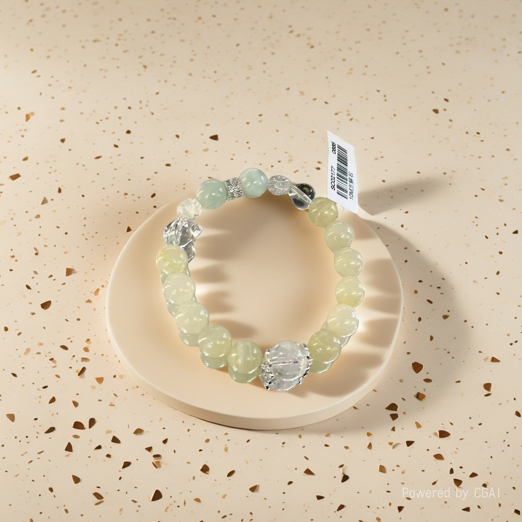 The new crystal bracelet and bracelet are fashionable accessories suitable for both men and women Specification image
