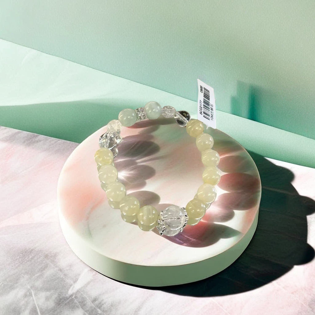 The new crystal bracelet and bracelet are fashionable accessories suitable for both men and women