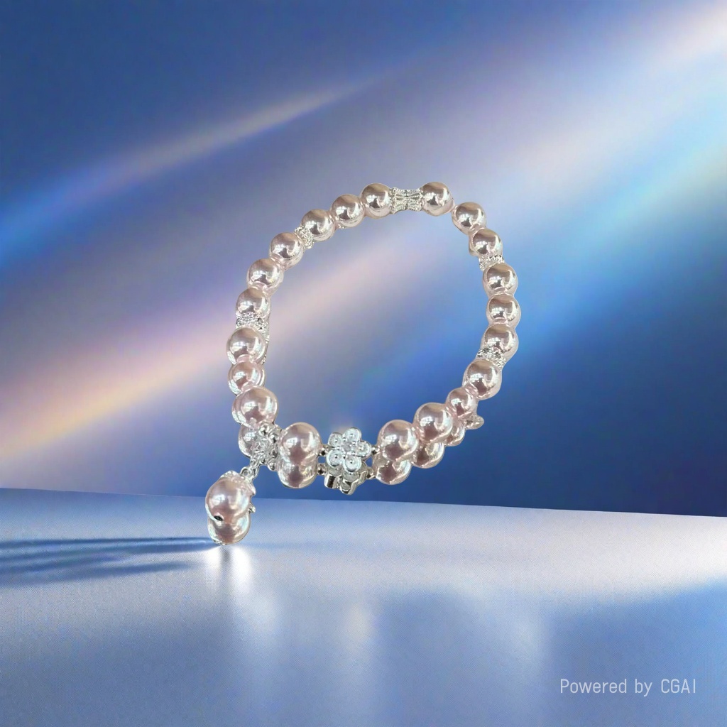 Korean Hwaji Jewelry Baroque natural pearl bracelet, 18cm adjustable, whitening and versatile Application Scenario