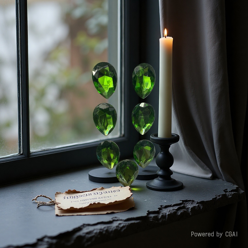 Green gem-encrusted diamond necklace with Cuban chain design and diamond jewelry Application Scenario