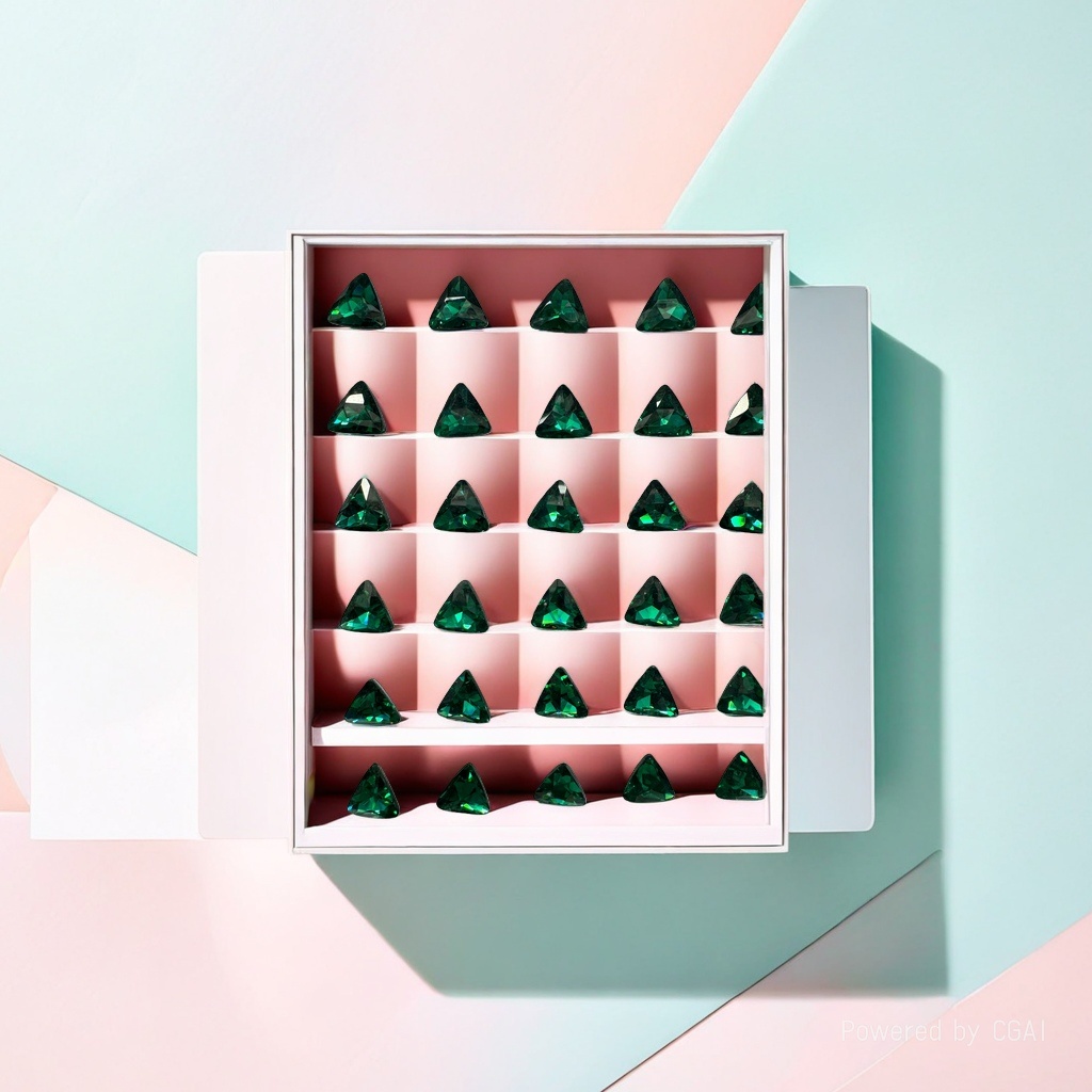 Green triangular strawberry crystal gemstone handicraft balloon-shaped engraved natural mini stone mobile phone accessory Green triangular strawberry crystal gemstone handicraft balloon-shaped engraved natural mini stone mobile phone accessory