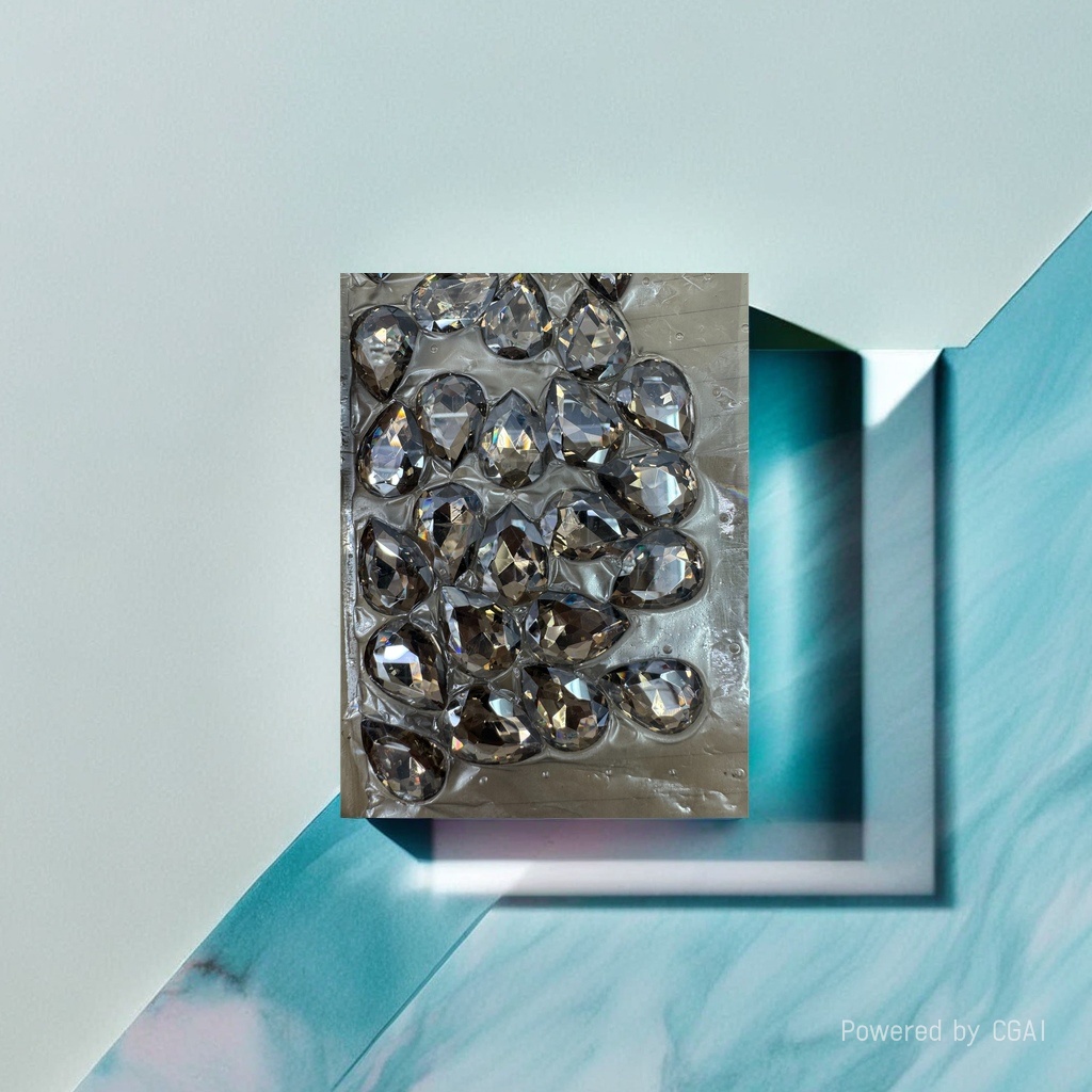 Natural blue crystal bracelet, crystal beads, loose crystal, diamond crystal jewelry details Picture