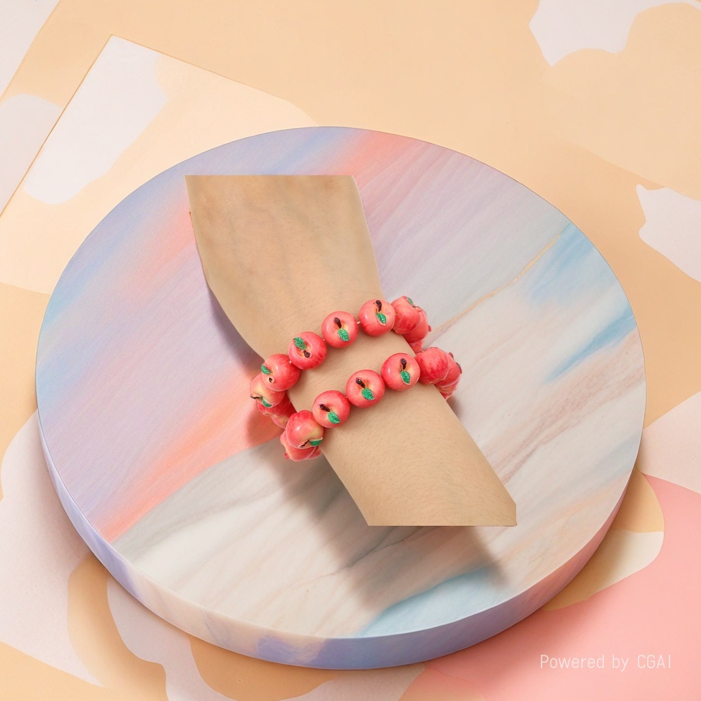Plastic basket food and toy accessories, realistic vegetable, bread and fruit three-dimensional resin parts