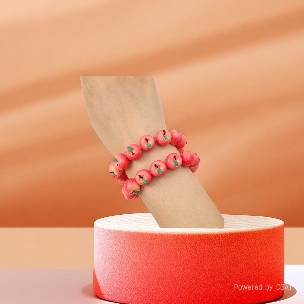 Plastic basket food and toy accessories, realistic vegetable, bread and fruit three-dimensional resin parts details Picture