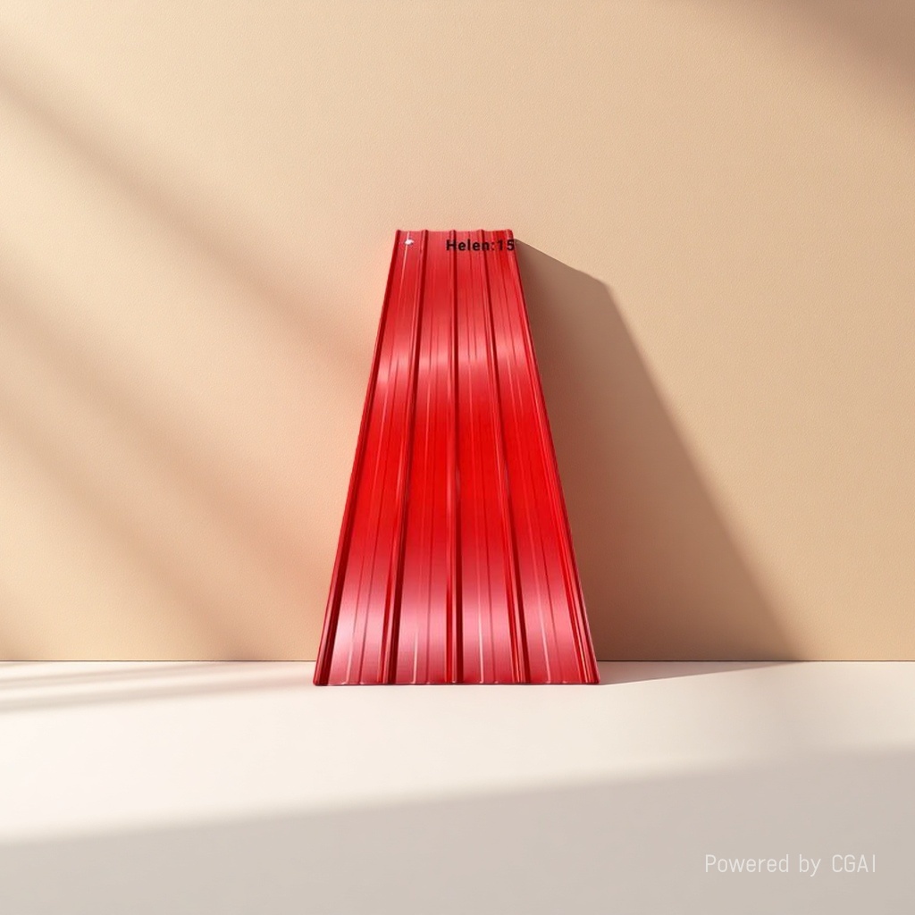 Red corrugated metal PVC wall panels are waterproof and moisture-proof interior decoration boards Application Scenario