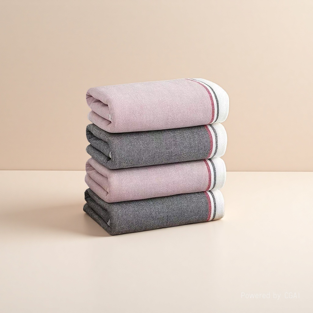 Shenduo Fabric simple pure cotton towels, home towels, gift towels, couple towels Specification image