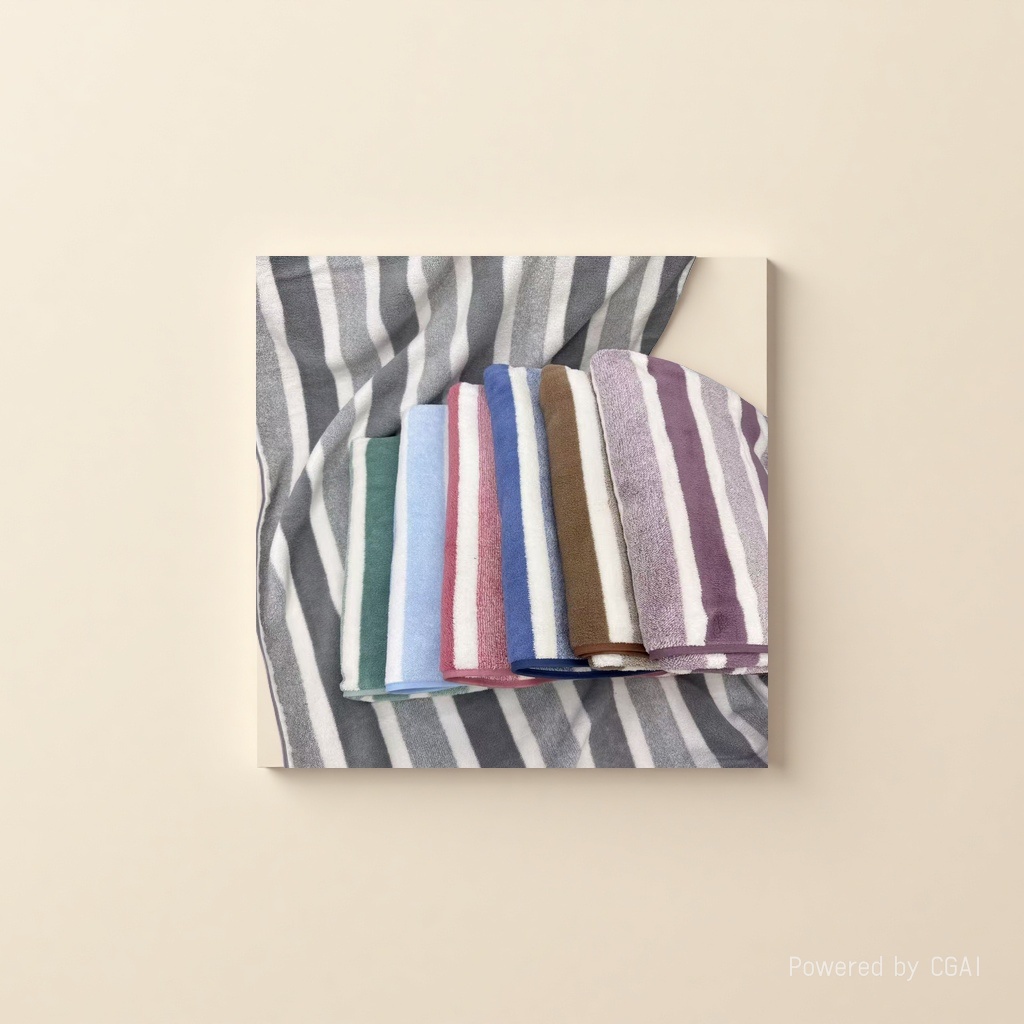 The large-striped sports quick-drying bath towel is soft and highly absorbent Application Scenario