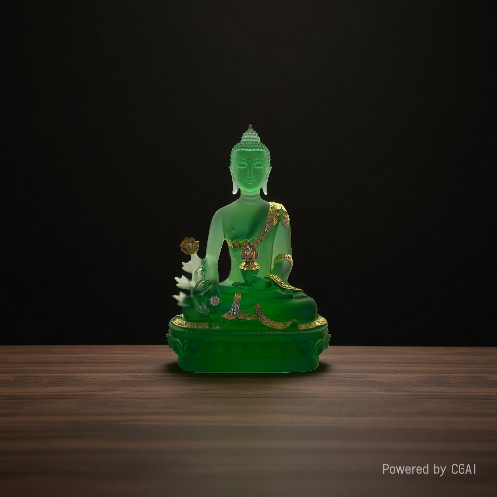 Medicine Buddha Water Crystal Great Doctor King Buddha Statue, Tibetan deity, home and temple worship ornaments wholesale, Esoteric Medicine Buddha Application Scenario