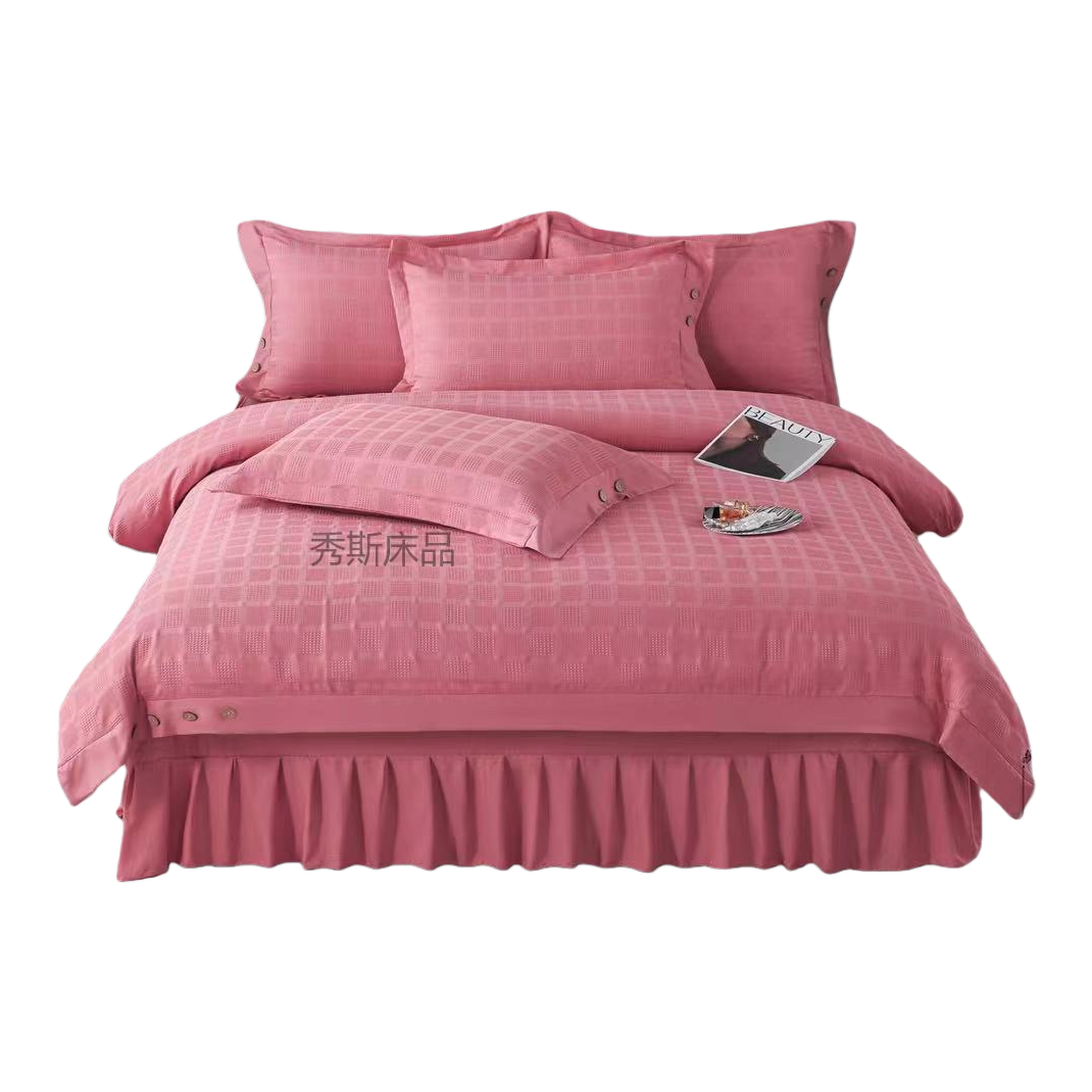 Wedding pink bedding set of Four pieces 2026 Home textile products Item Picture